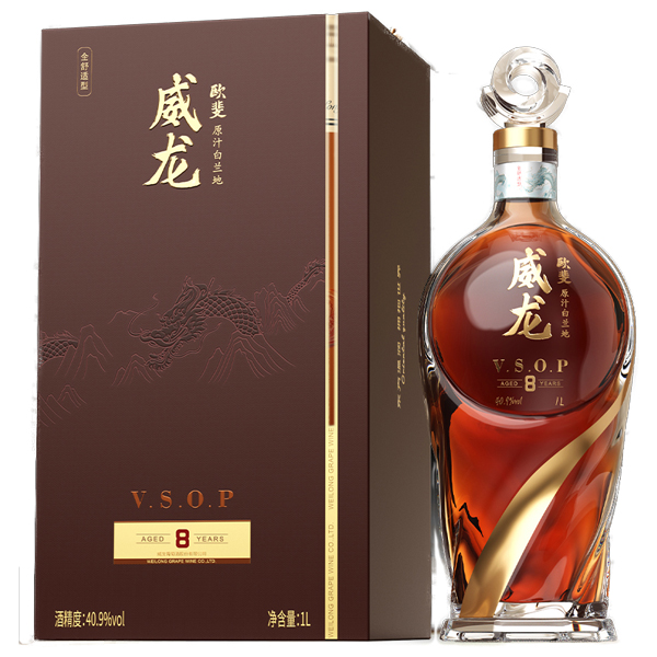 威龍歐斐原汁白蘭地v8 1L