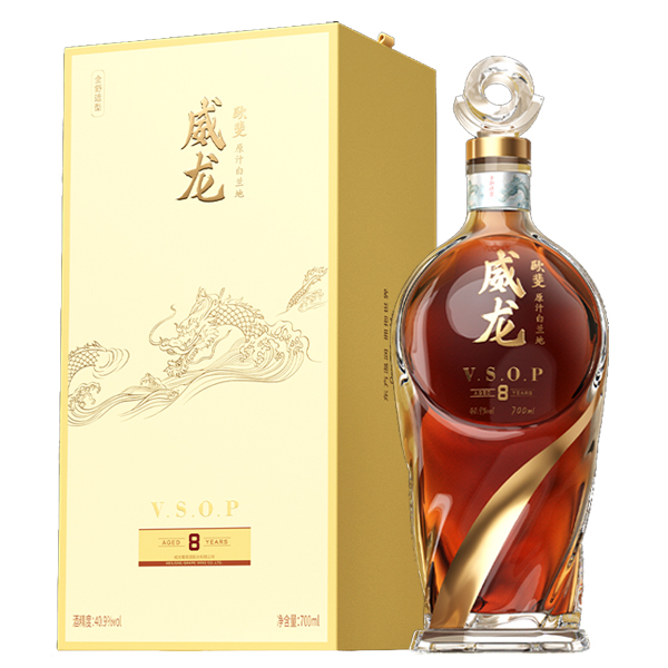 威龍歐斐原汁白蘭地v8 700mL
